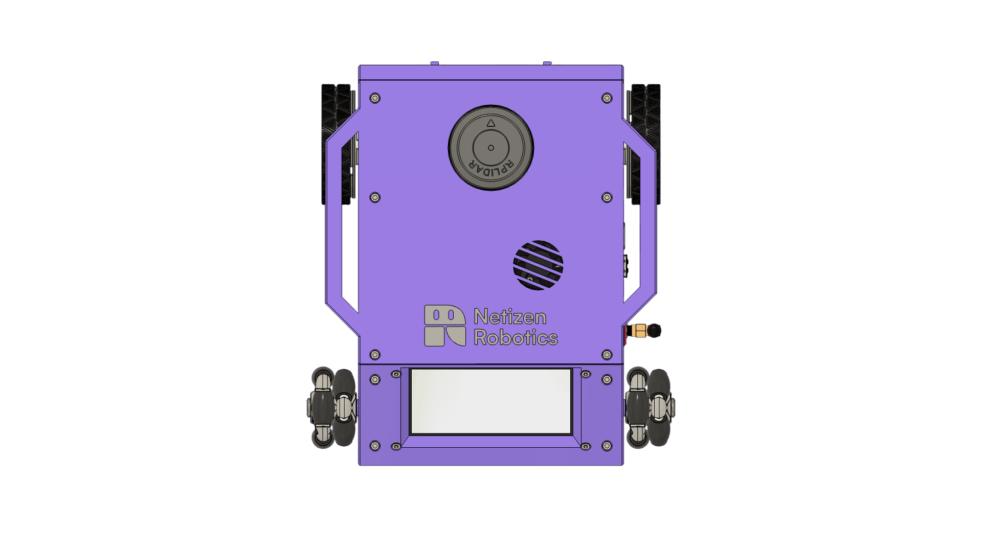 Top view of the Auron robot